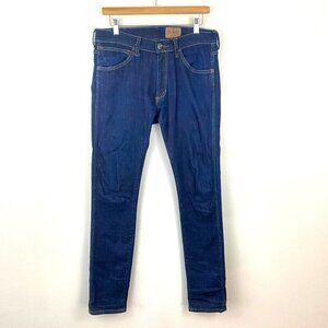 Wrangler Bryson Skinny Jeans Men's Size 32x34 Blue Denim Dark Wash Mid Rise